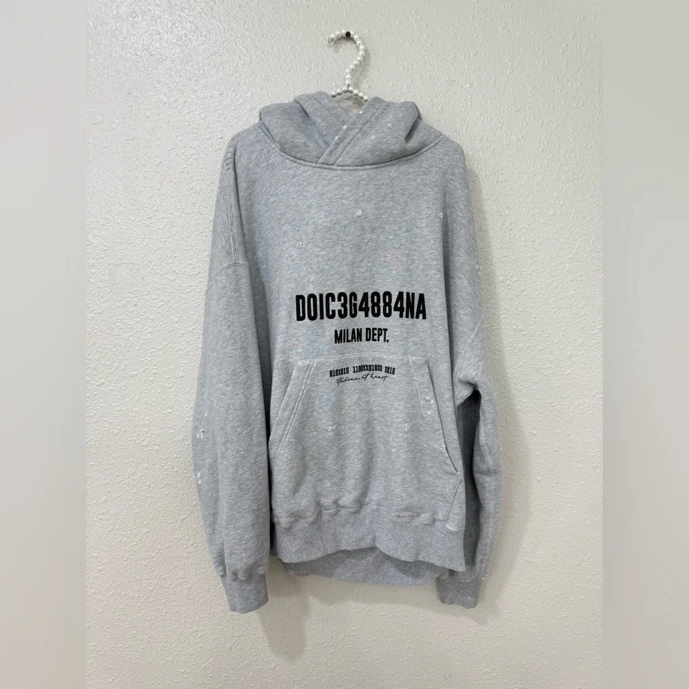 Dolce & Gabbana Cotton Sweatshirt Hoodie Size XXL